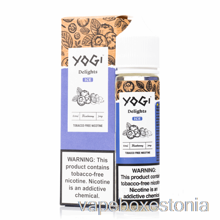 Vape Box Estonia Mustikajää - Yogi Delights - 60ml 3mg